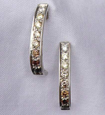 Diamond Hoop Earrings