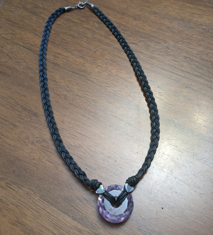 Amethyst Braided Necklace