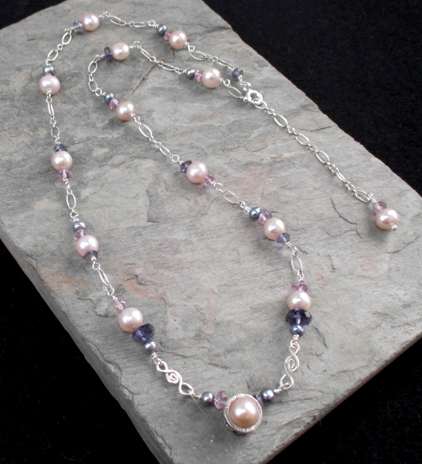 Pink Pearl Necklace