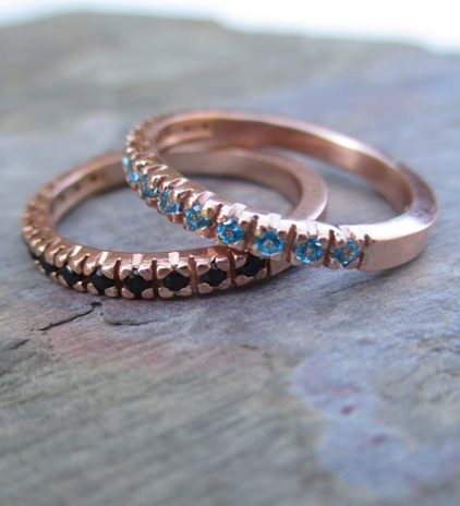 Rose Gold Stackable Rings